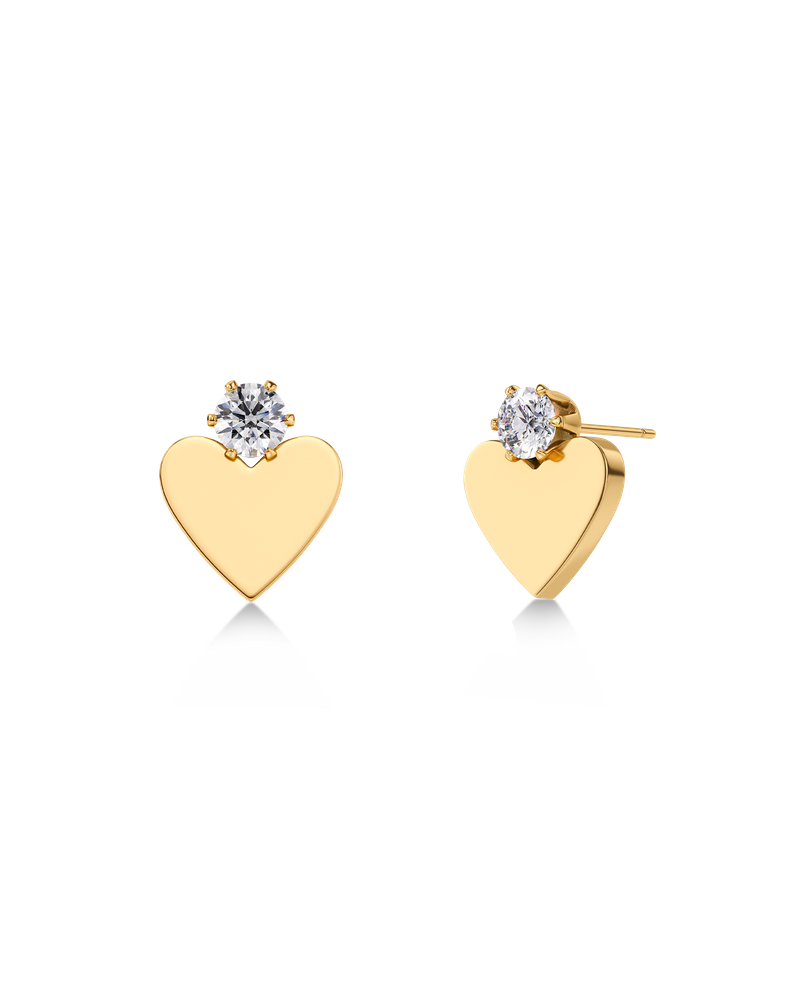 Love Spark Studs Steckerohrringe Gold