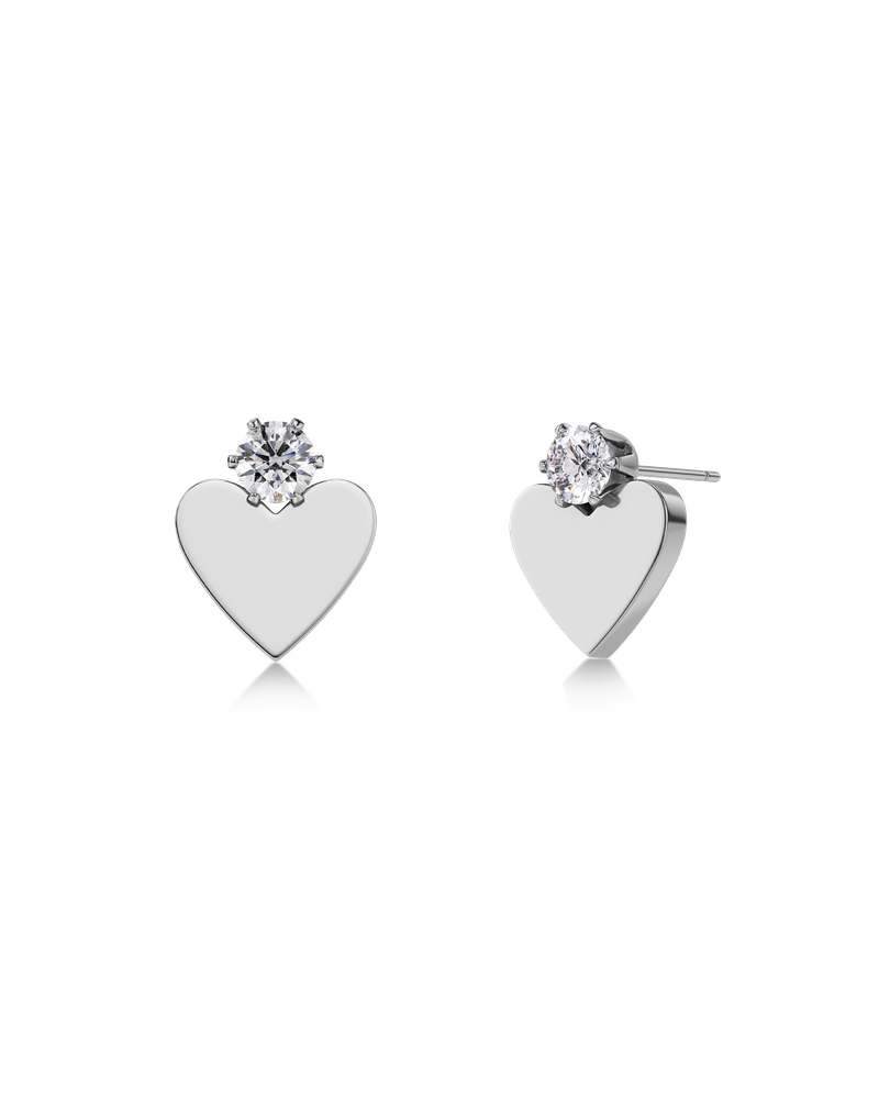 Love Spark Studs Steckerohrringe Silber
