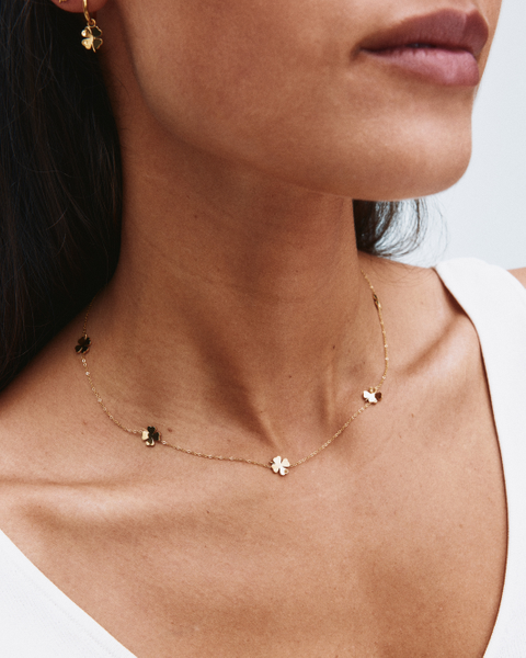 Lucky Mini Necklace Multi Classics Guld