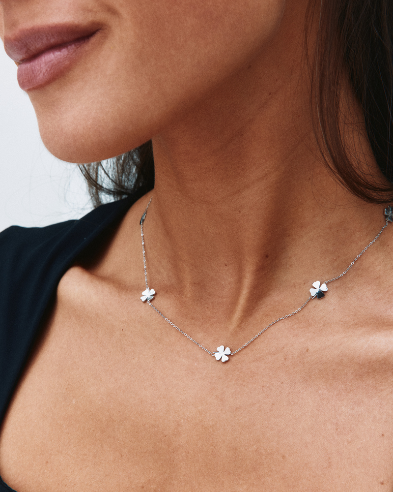 Lucky Mini Necklace Multi Zilveren halskettingen Zilver