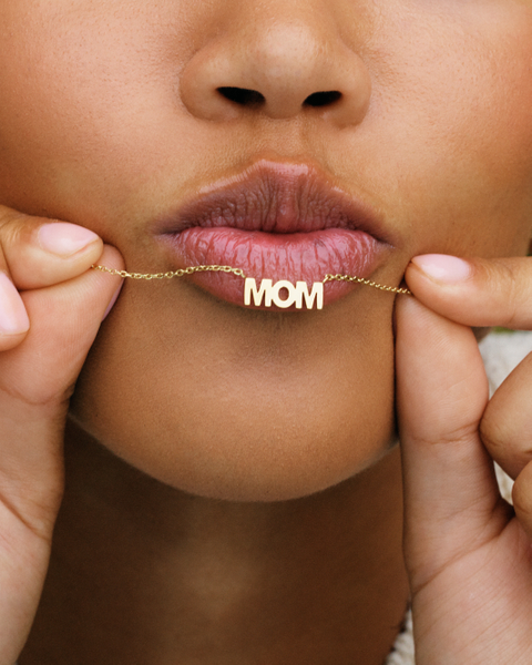 Mom Necklace For mom Guld