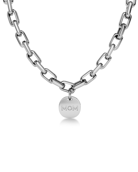 Mom Necklace Maxi For mom Silver