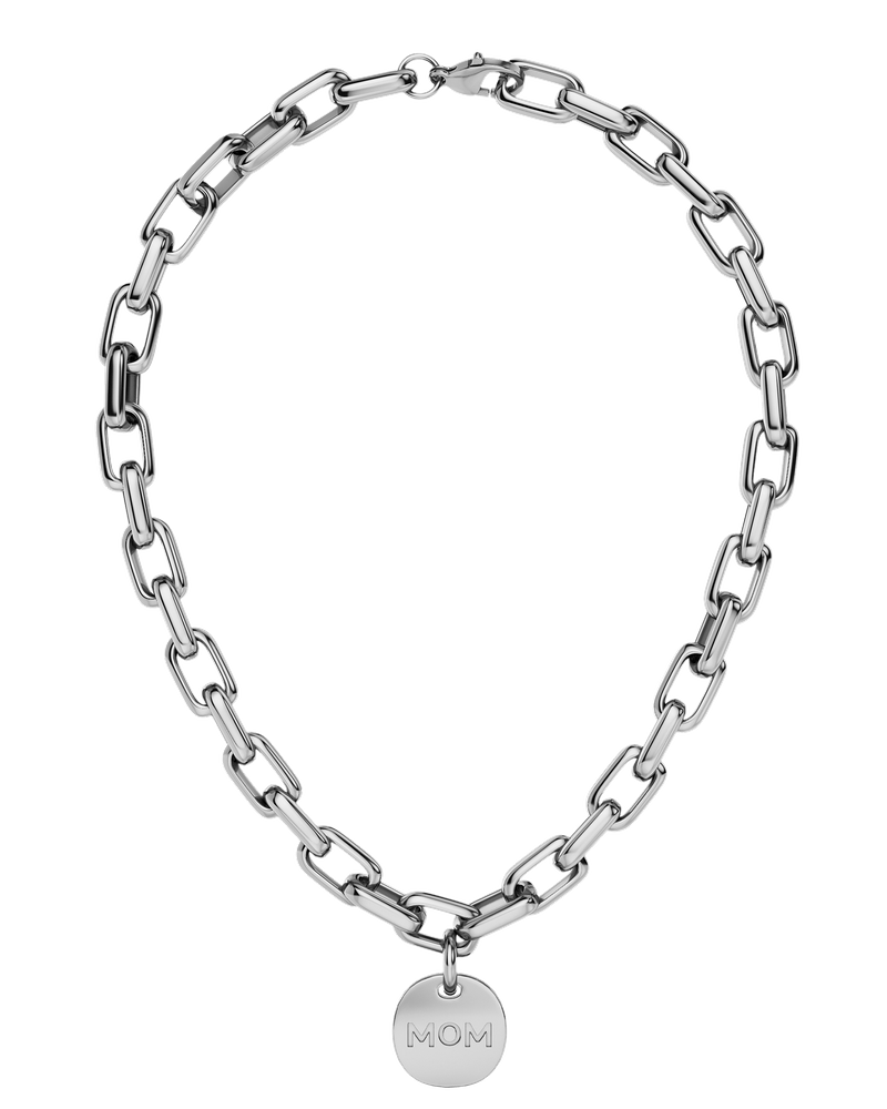 Mom Necklace Maxi Silverhalsband Silver