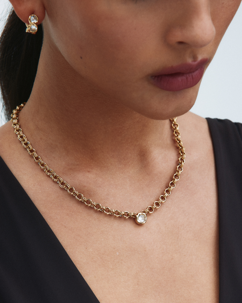 Ocean Gem Necklace L Gold necklaces Gold