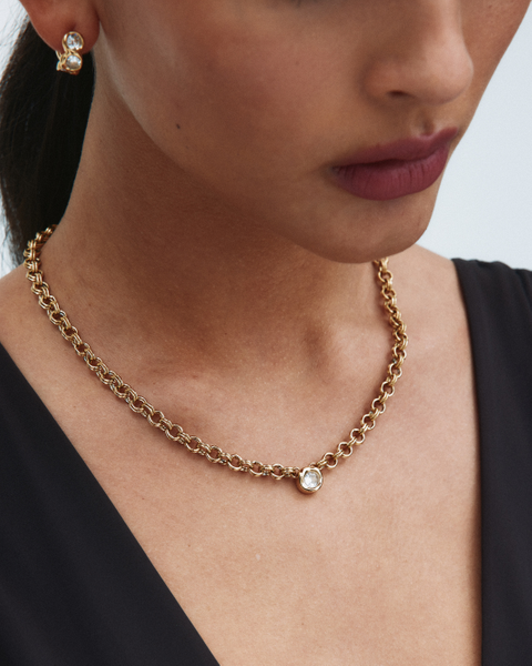 Ocean Gem Necklace L Gold necklaces Guld