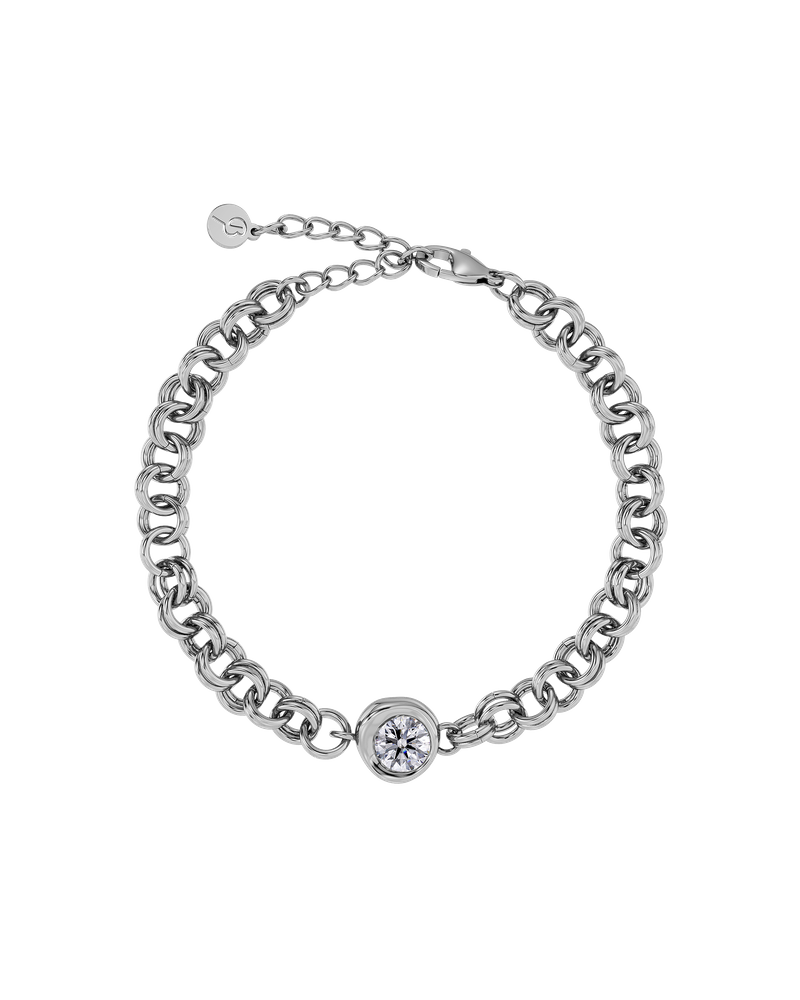 Ocean Gem Bracelet L Hopeiset rannekorut Hopea