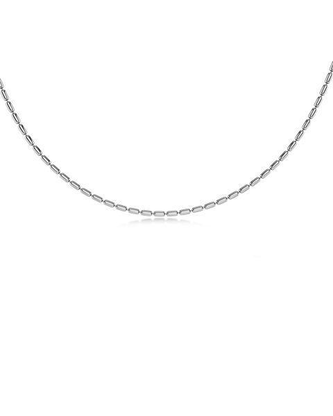 Seed Bead Necklace Jewellery Silver