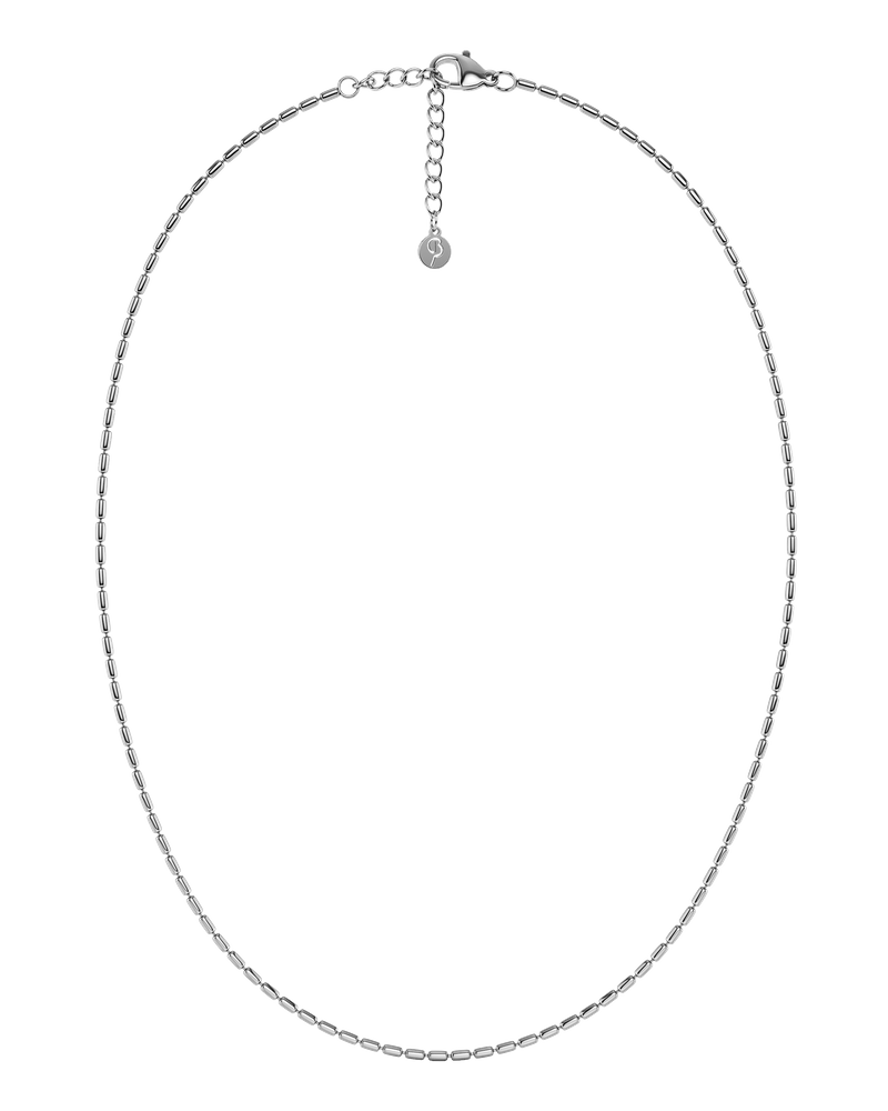 Seed Bead Necklace Hopeiset kaulakorut Hopea