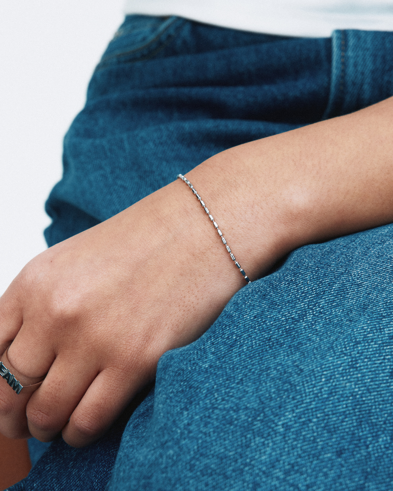 Seed Bead Bracelet Silver bracelets Silver