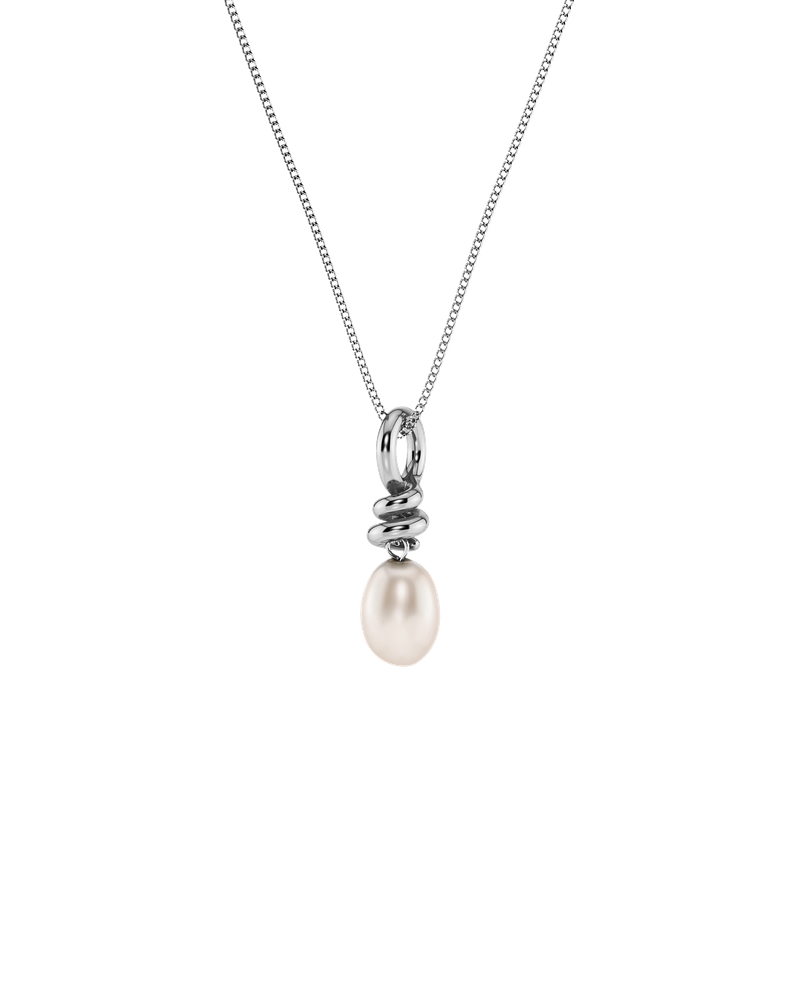 Swivel Necklace Pearl S Silberhalsketten Silber