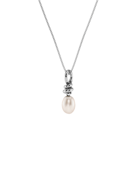 Swivel Necklace Pearl S Bride Silver