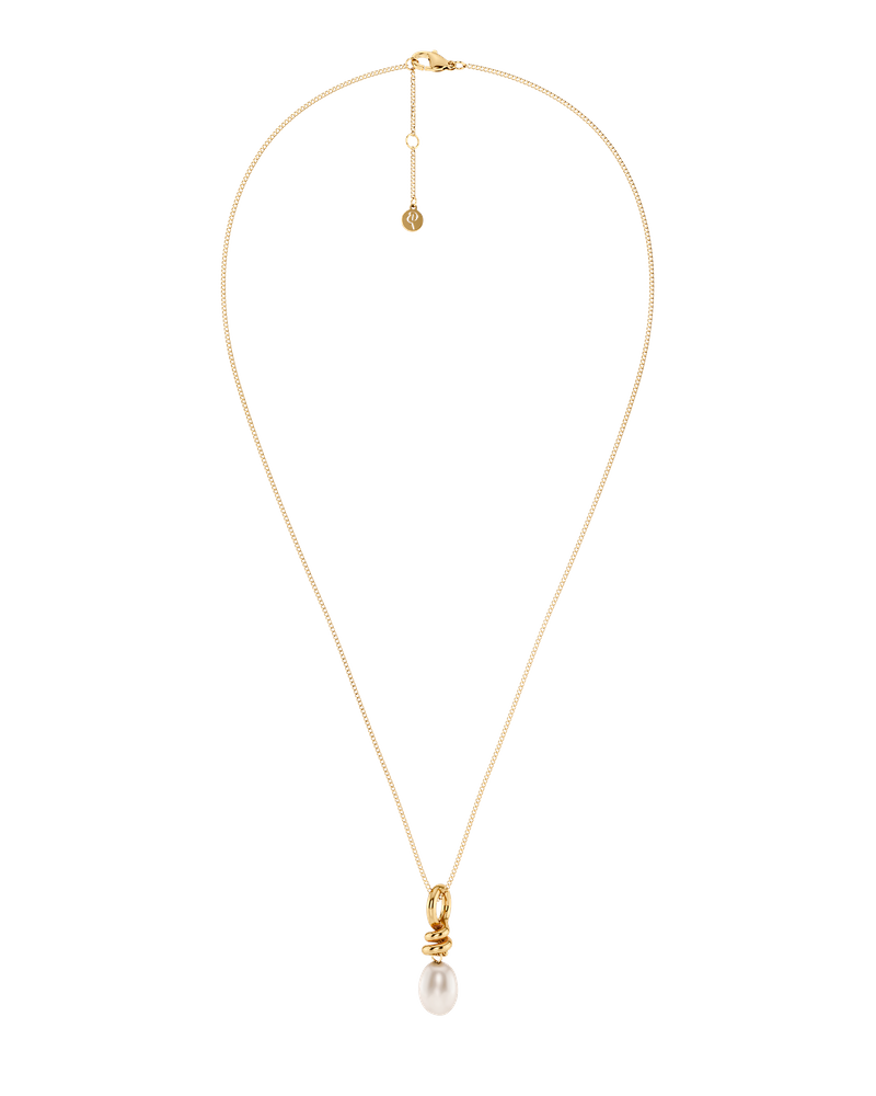 Swivel Necklace Pearl S Guldhalskæder Guld