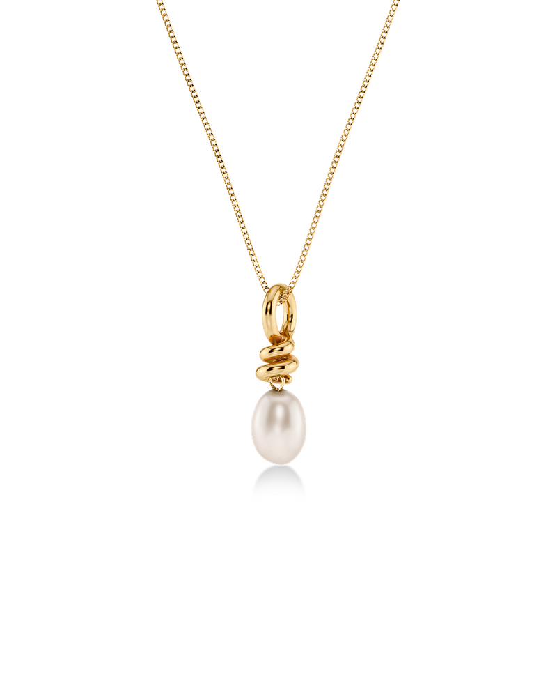 Swivel Necklace Pearl S Guldhalskæder Guld