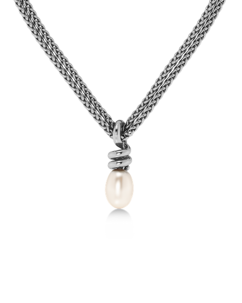Swivel Necklace Pearl L Bride Hopea