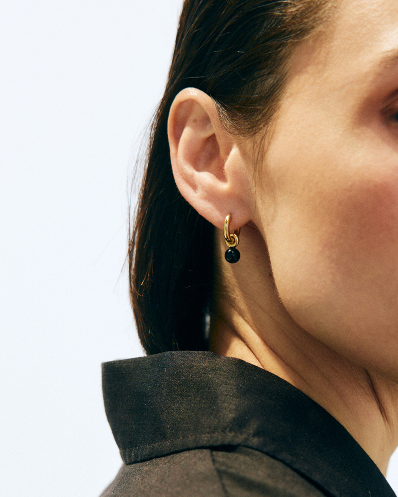 Aura Hoops S Hoops Guld/Svart