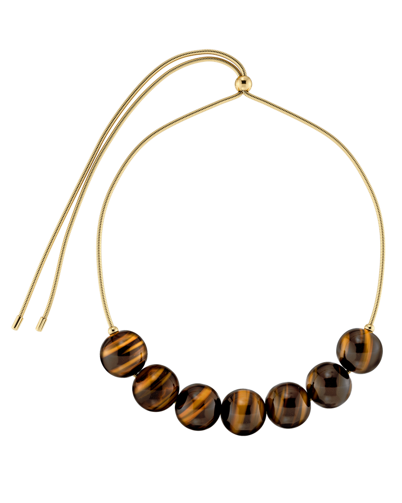 Aura Necklace Maxi Guldhalsband Guld/Brun
