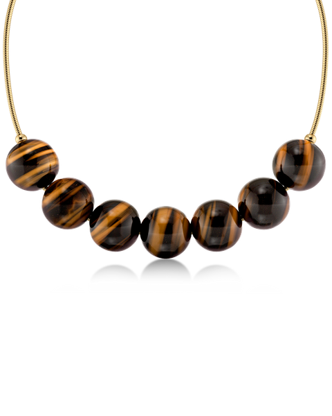 Aura Necklace Maxi Gold necklaces Gold/Braun