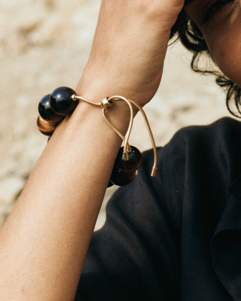 Aura Bracelet Maxi Gold bracelets Gold/Brown