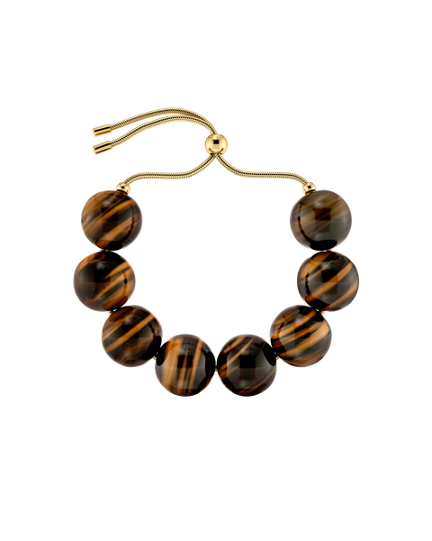 Aura Bracelet Maxi Gold bracelets Gold/Braun