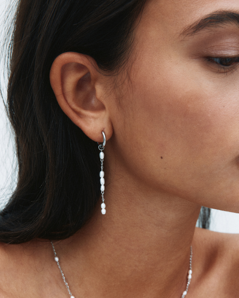 Breeze Hoops L Jewellery Silver