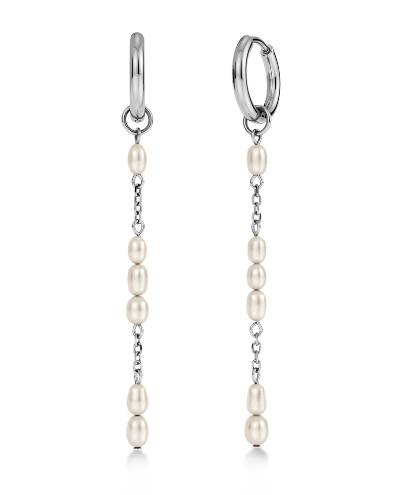Breeze Hoops L Hoops Silver