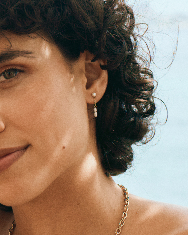 Breeze Earrings Goldohrringe Gold