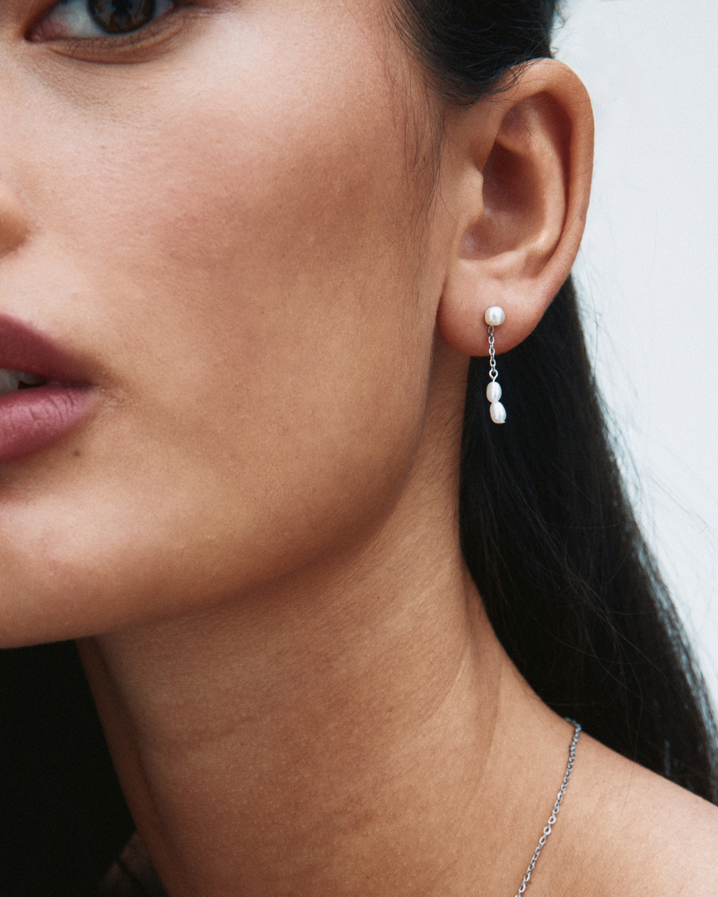 Breeze Earrings Silberohrringe Silber
