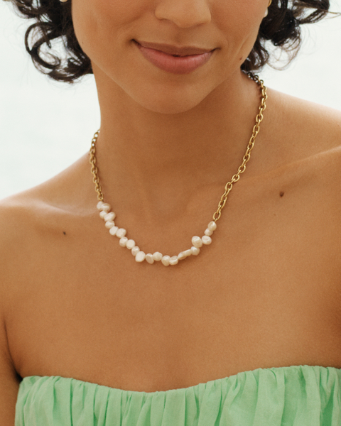 Breeze Necklace Multi Chain Gold chains Guld