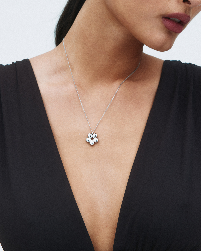 Daisy Necklace M Halskæder i sølv Sølv