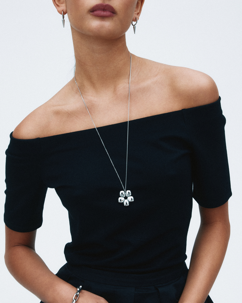 Daisy Necklace L Silberhalsketten Silber