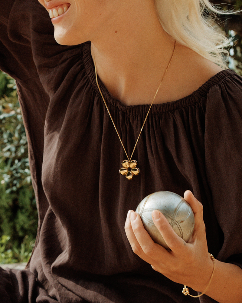 Daisy Necklace L Guldhalsband Guld