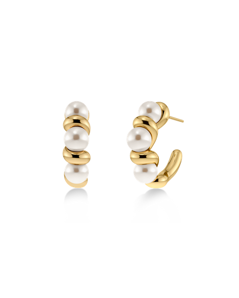 Margot Hoops L Gold earrings Kulta