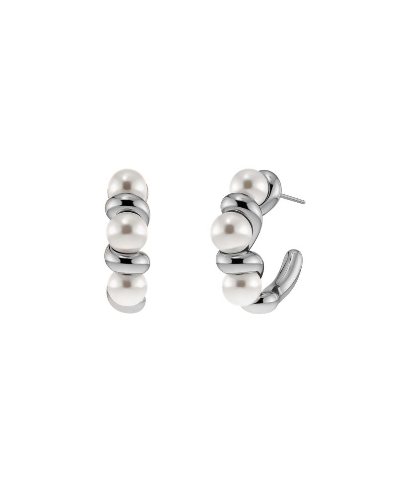 Margot Hoops L Hoops Silver