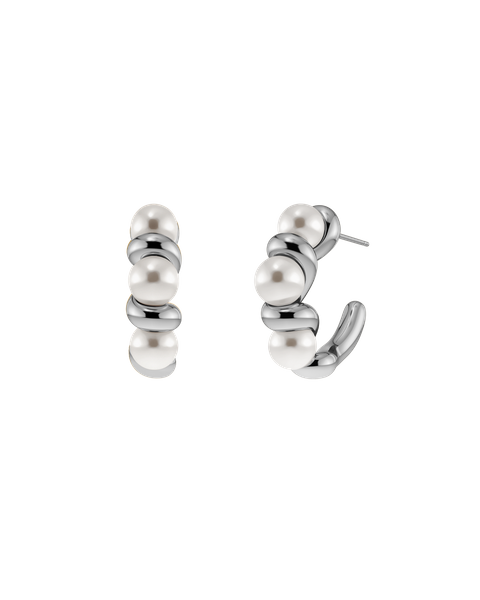 Margot Hoops L Jewellery Silver
