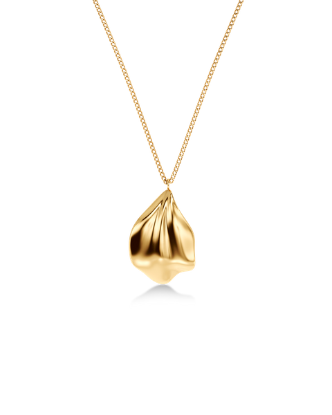 Petal Necklace S Gold necklaces Guld