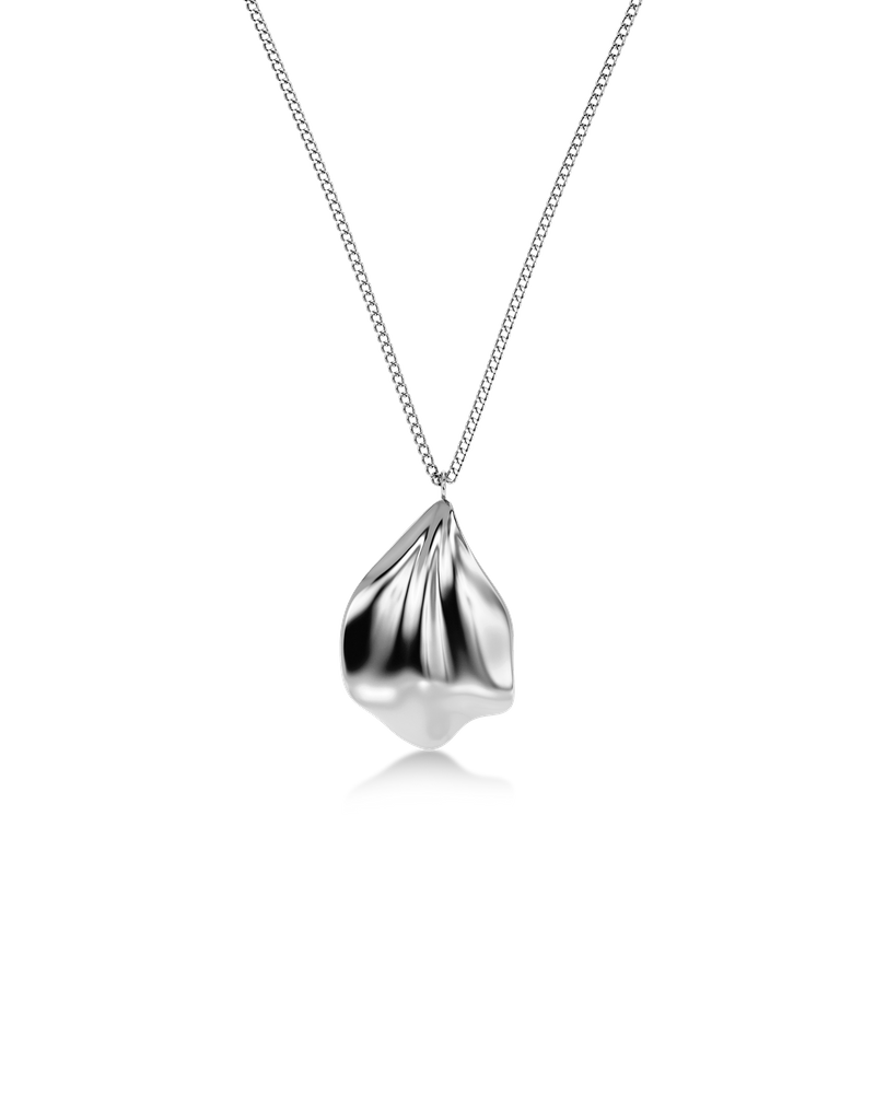 Petal Necklace S Silverhalsband Silver
