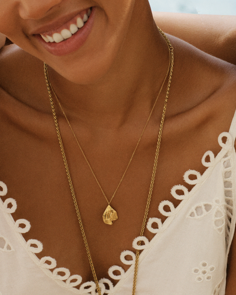 Petal Necklace S Gold necklaces Gold