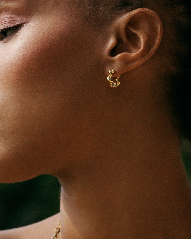 Spiral Hoops S Hoops Guld