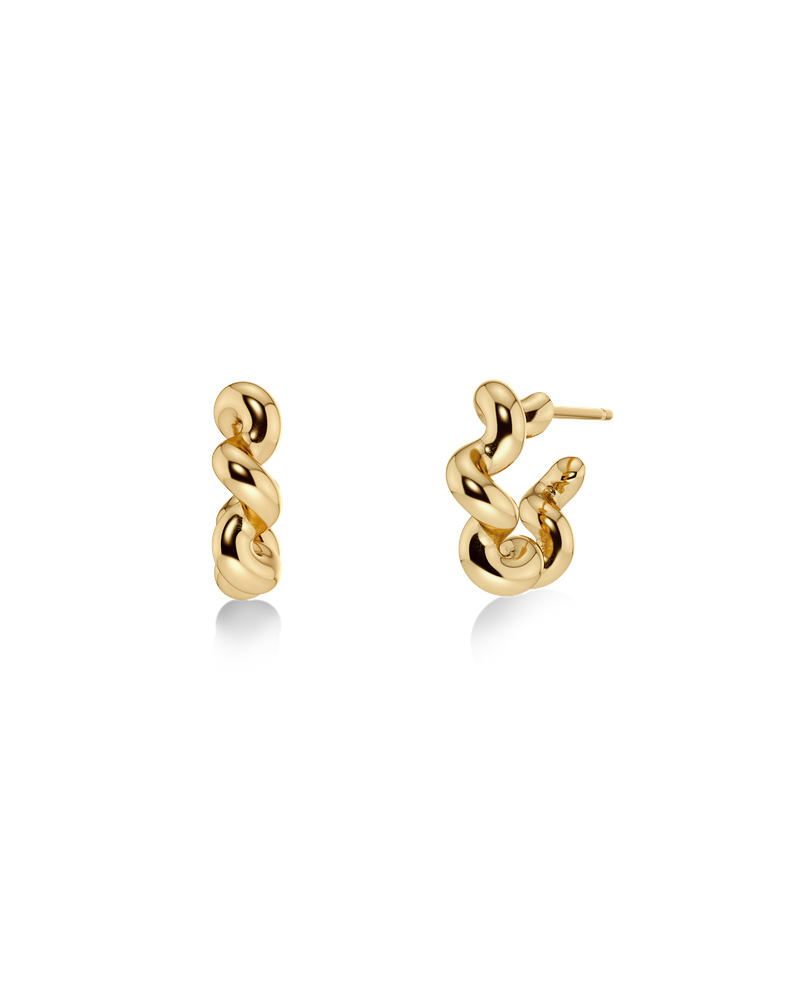 Spiral Hoops S Hoops Guld
