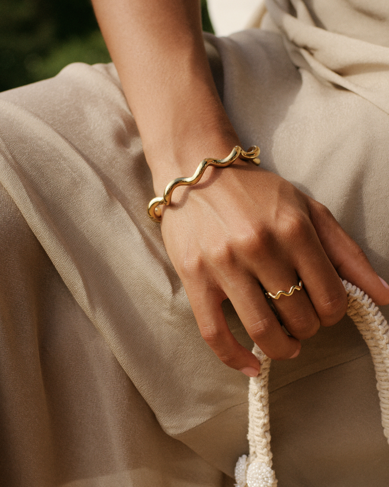 Spiral Bangle Bangles Guld