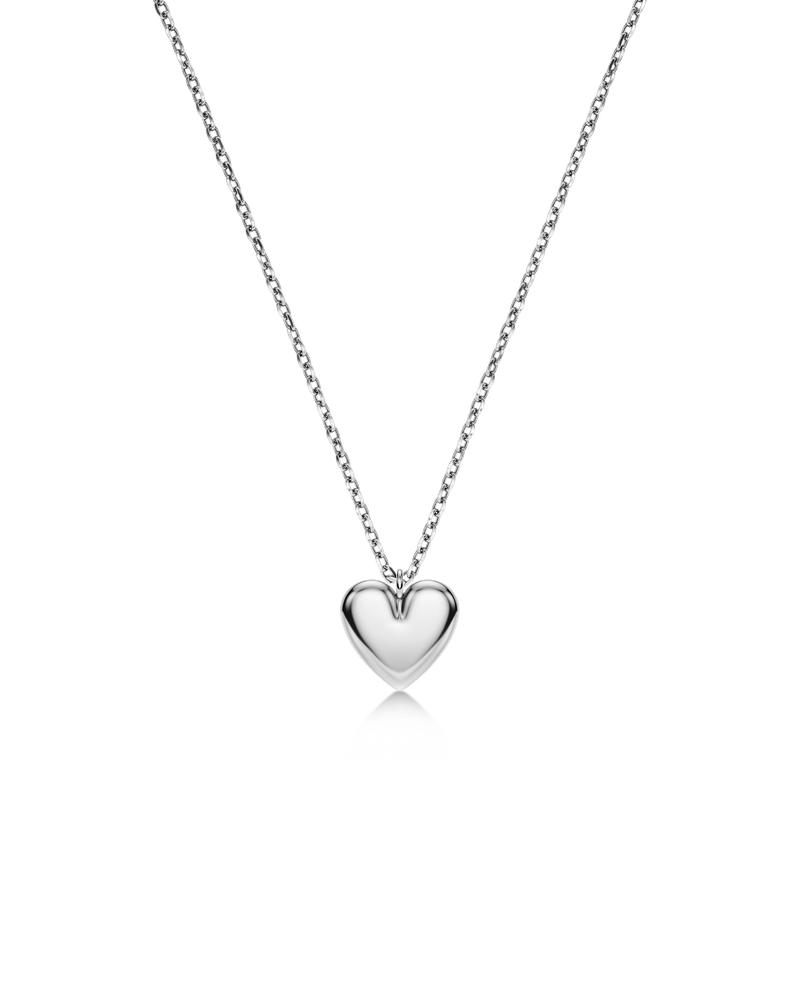 Heart Necklace Kids Hopeiset kaulakorut Hopea