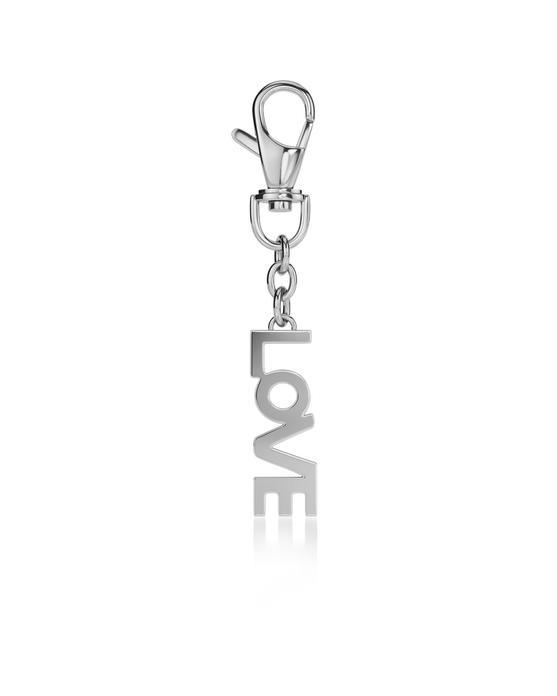 Love Bag Charm Taskepynt Sølv