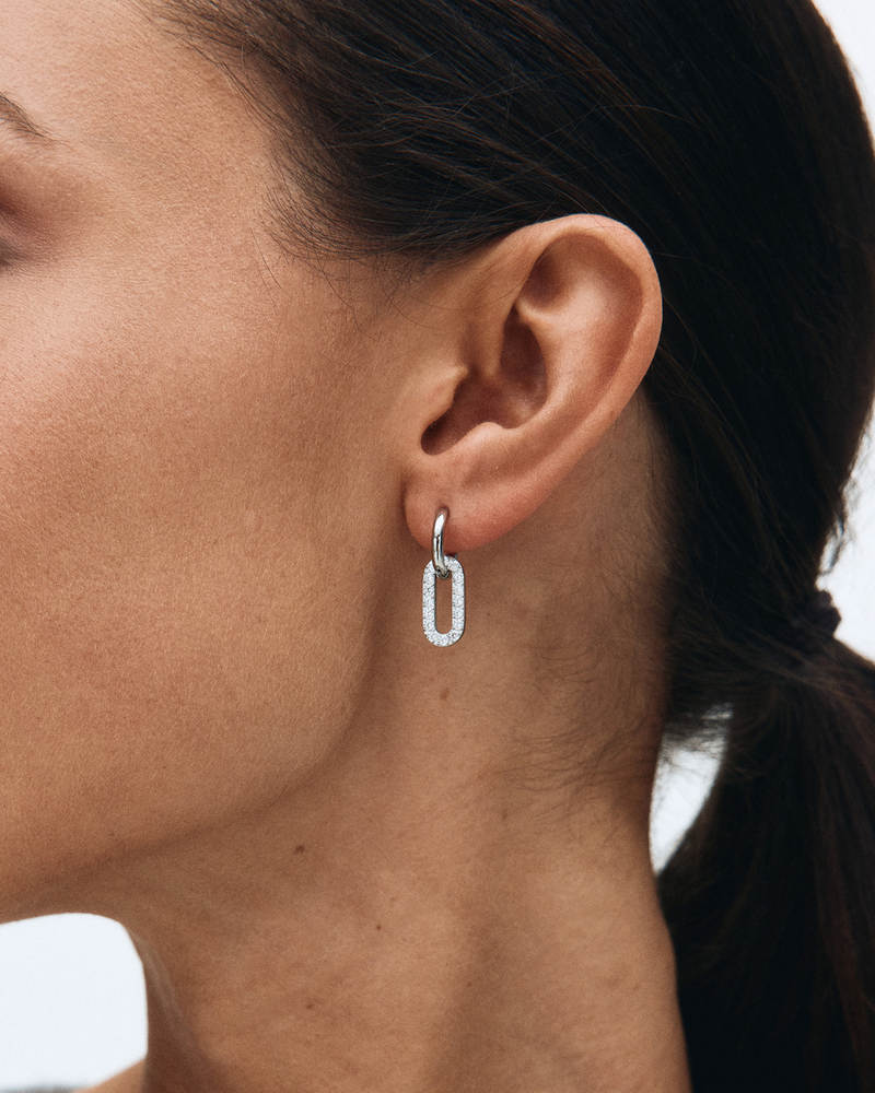 Inez Earrings Zilveren oorbellen Zilver