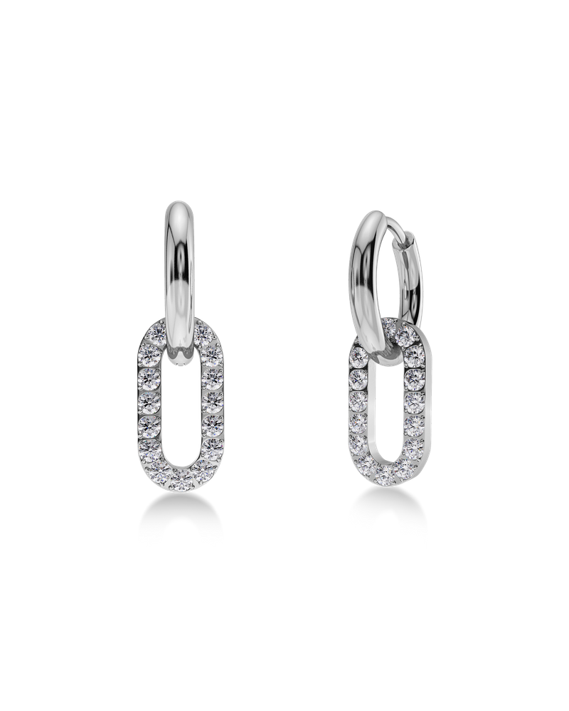 Inez Earrings Zilveren oorbellen Zilver