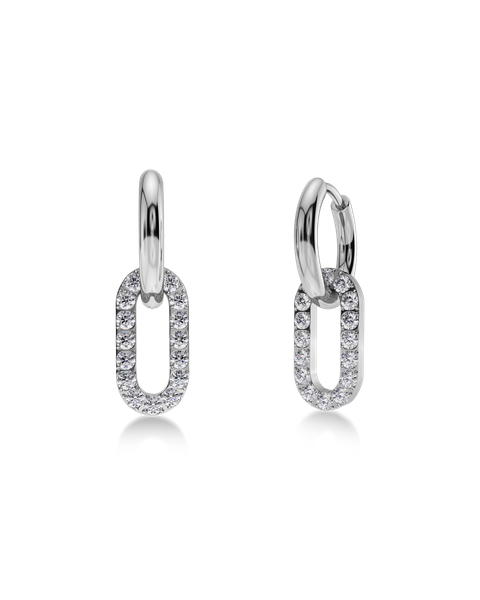 Inez Earrings For teenage girls Silver