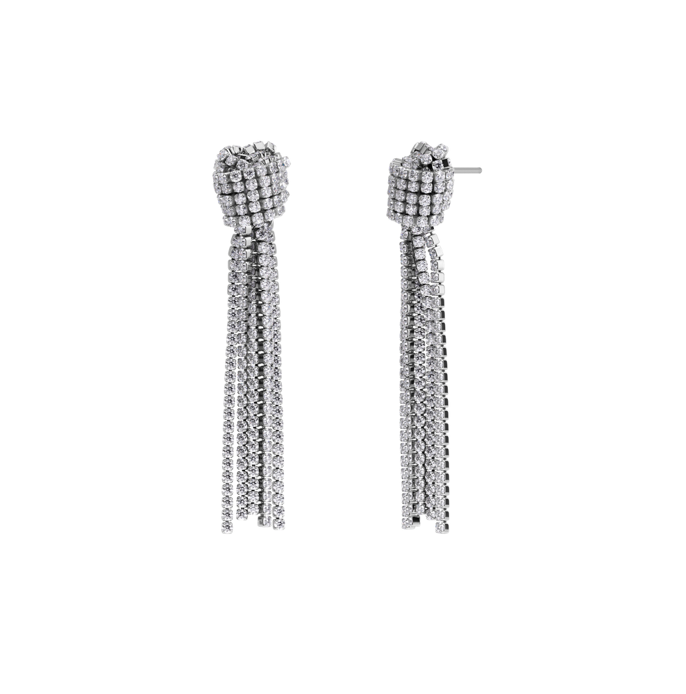 Revel Knot Earrings Silverörhängen Silver