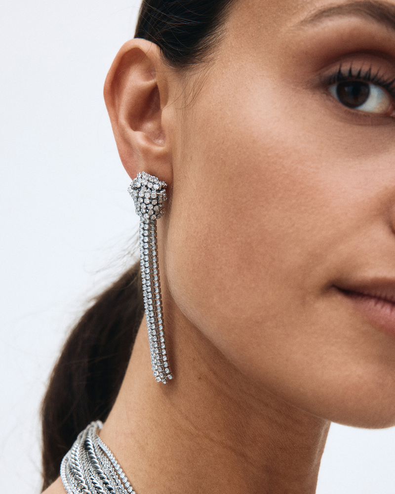 Revel Knot Earrings Silverörhängen Silver