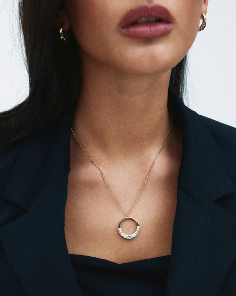 Monarch Necklace L Gold necklaces Guld