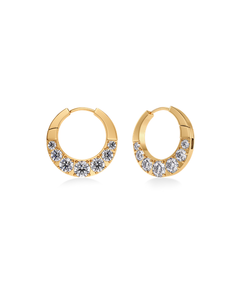 Monarch Hoops L Gold earrings Kulta