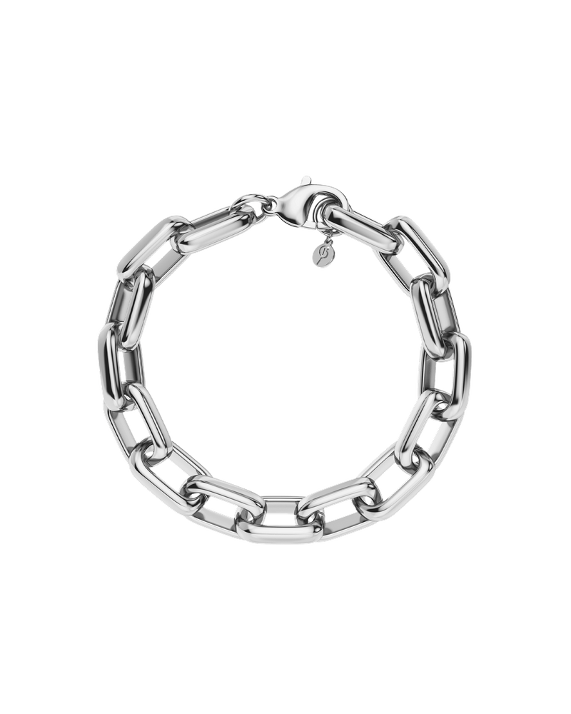 Box Chain Maxi Bracelet Hopeiset rannekorut Hopea